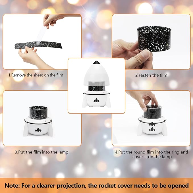 Night Light Projector for Kids - Bedroom Star Projector with Galaxy Planets, Animals Dinosaur World, Constellations, Birthday, Sea World, Christmas, Cupid, Halloween Themes, Gifts for Boys, Girls