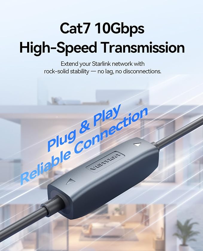 VENTION starlink Cable Coupler for Starlink Gen 3, IP68 Waterproof Connector,Extension to RJ45 Cable Compatible for Starlink Ethernet Adapter Gen 3/Mini Dish and Router,Support Cat6 Cable-1PCS