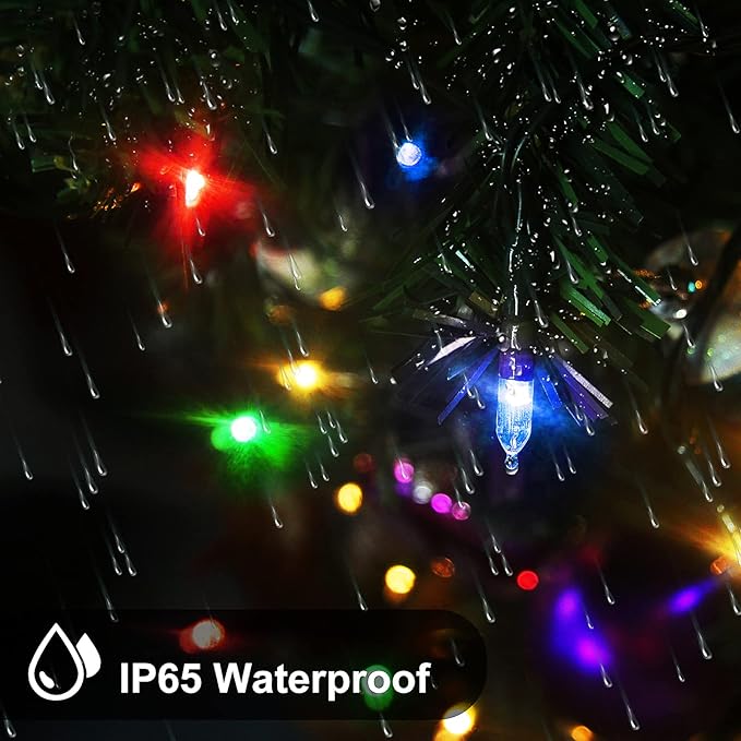 Battery Operated String Lights, 50 LED Multicolor Christmas Lights with Timer & 8 Modes, 18ft Mini Ligths for Christmas Tree, Wreath, Party, Wedding Thanksgiving Decoration
