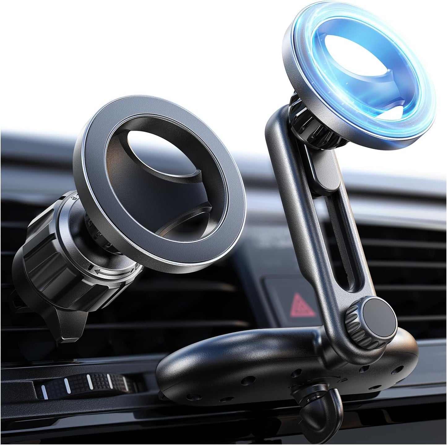 LISEN for MagSafe CD Phone Holder for Car Mount, Angle Adjustable Magnetic Phone Holder for iPhone Magsafe