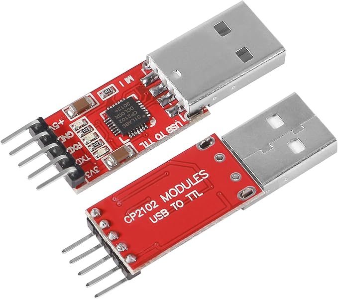 3Pcs CP2102 USB 2.0 to TTL 5Pin Serial Adapter USB to TTL Serial Converter Module for UART STC 3.3V and 5V with Dupont Wire (USB 2.0 to TTL CP2102)