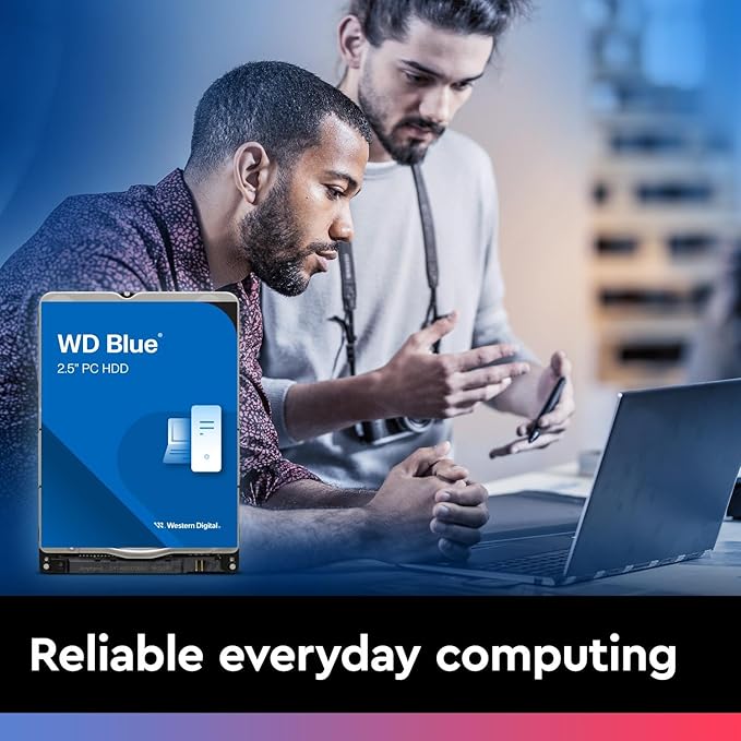 Western Digital 2TB WD Blue Mobile Hard Drive HDD - 5400 RPM, SATA 6 Gb/s, 128 MB Cache, 2.5" - WD20SPZX
