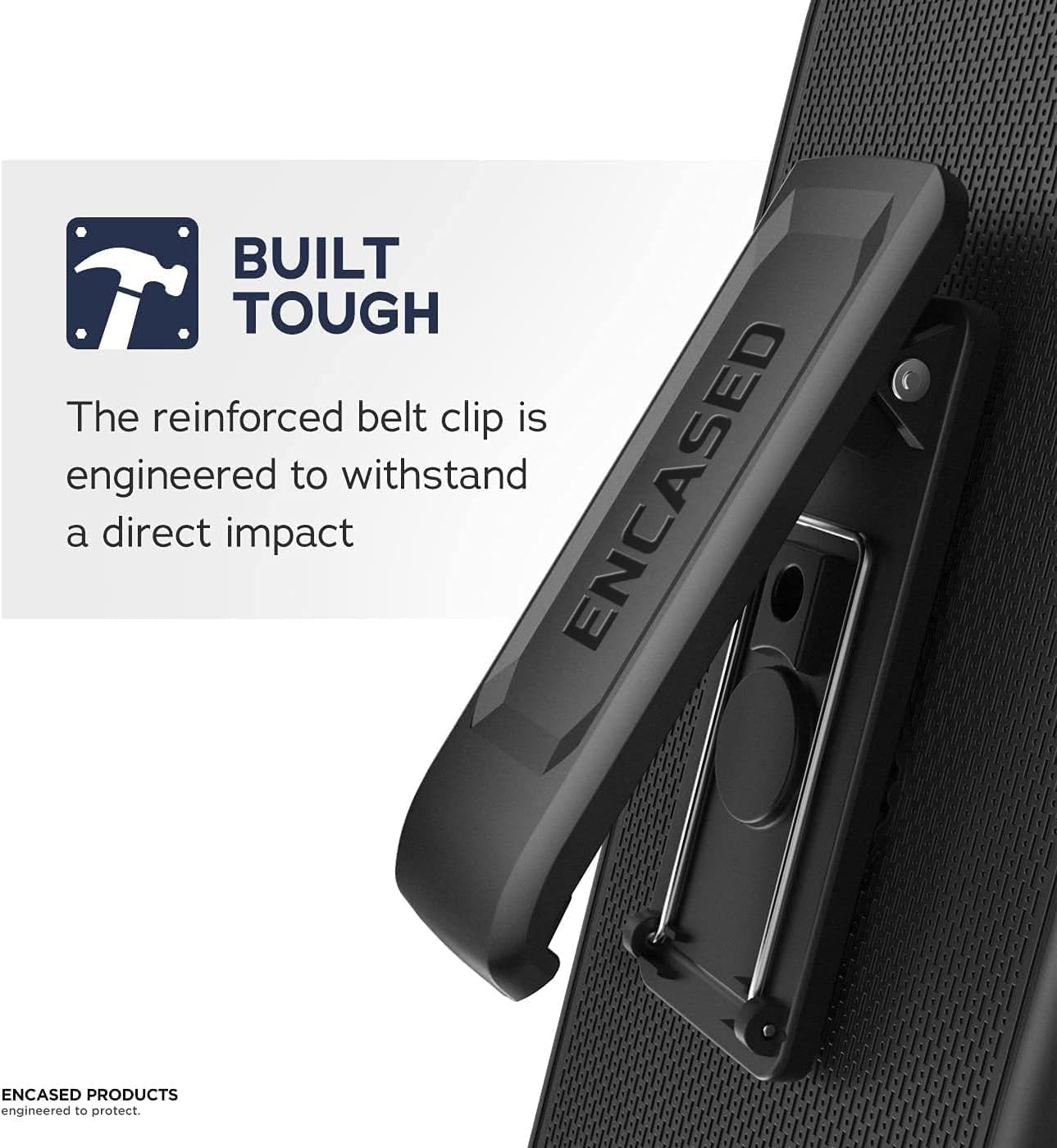DuraClip Designed for Samsung Galaxy S22 Ultra Slim Phone Case with Holster, Belt Clip Case