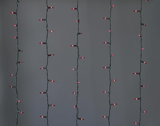 Brite Star 100 Count Mini String Christmas Lights, Purple - 22 feet Indoor/Outdoor Christmas Tree Lights with Green Wire (Set of 2)
