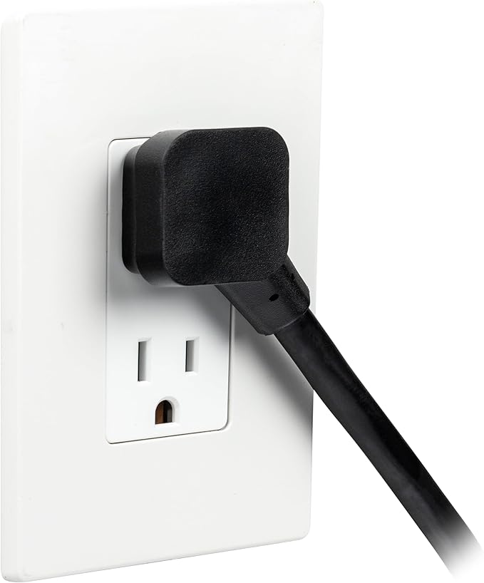 GE 6-Outlet Surge Protector 2 Pack, 3 Ft Extension Cord, Power Strip, 450 Joules, On/Off Switch, Integrated Circuit Breaker, Heavy Duty, Warranty, ETL Listed, Black, 83969