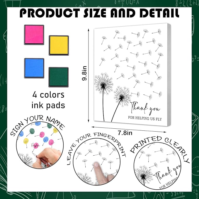 Thank You Gift For Teachers, For Female Teachers, Creative Fingerprint Art Decoration, Thank You Gift For Kindergarten, Elementary School And Junior High School, Suitable For Desktop Ornaments