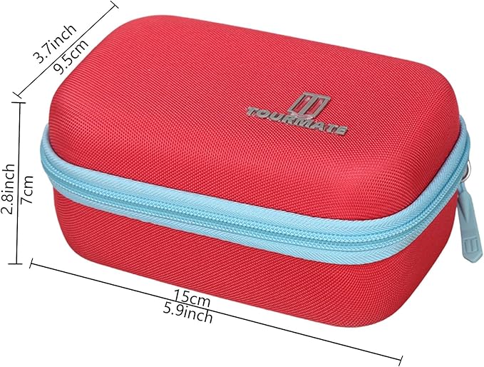 Hard Case Compatible for Moonlite Mini Projector and Story Reels, Storybook Projector Protective Storage Shell, CASE ONLY (Red&Blue)