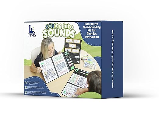 Set of 5 - Magnetic Dry-Erase Phonics Blending Board – Hands-On Word Building & Spelling Tool with Grapheme Tiles, Handwriting Lines & Syllable Mats – Reusable Learning for Classroom & Home