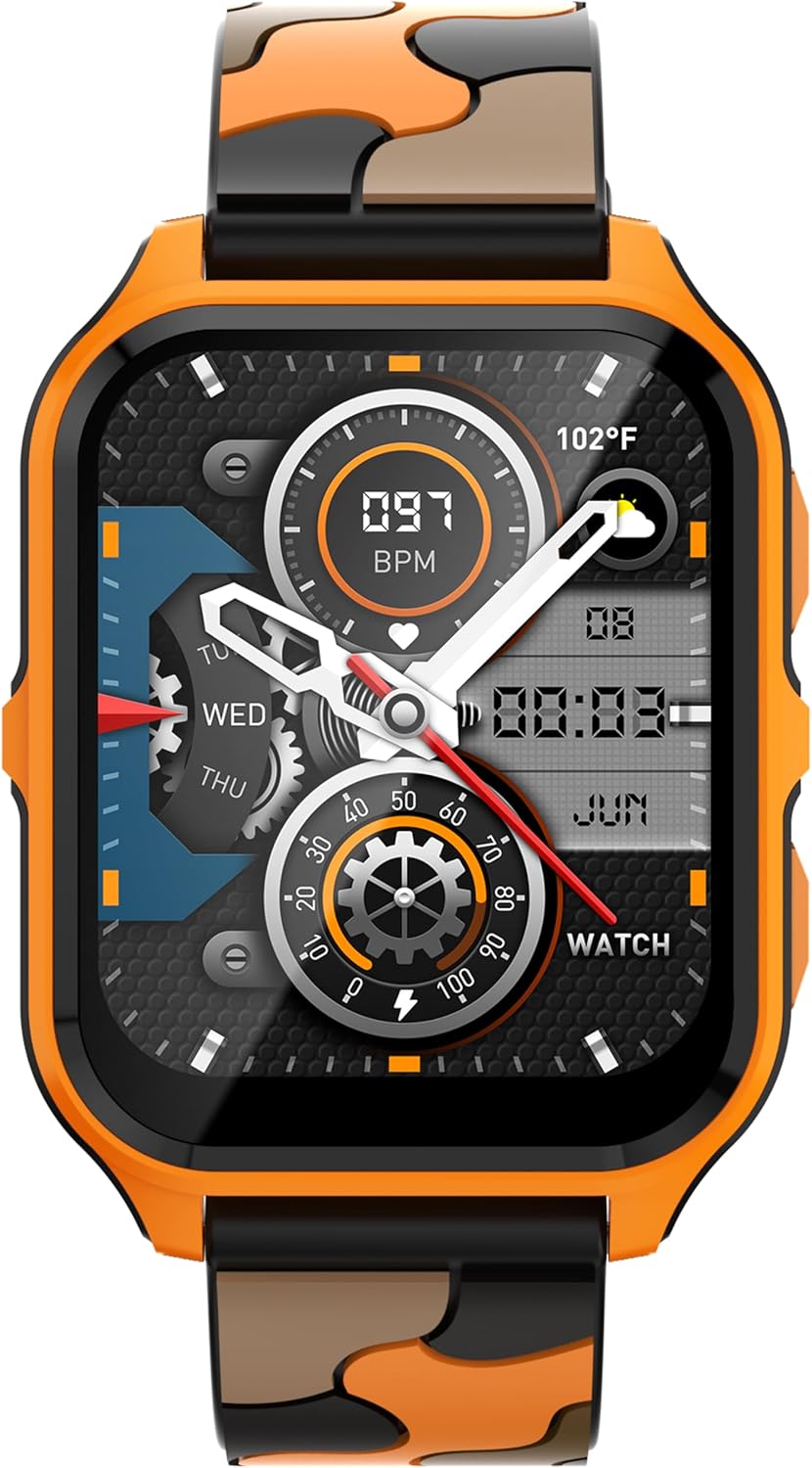 Yihou Rugged Military Smart Watch for Men, 1.83" Outdoor Running Smartwatch with Answer/Make Call, 100 Sport Modes