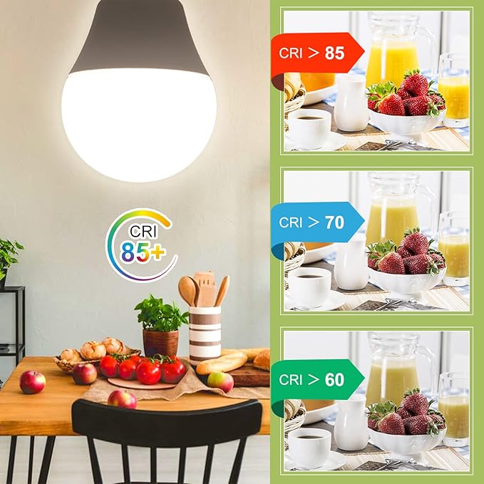 Sailstar Ceiling Fan Light Bulbs, E12 LED Bulb 60W Equivalent, Neutral White 4000K, 600 Lumens, A15 Small Candelabra Base LED Light Bulbs 6W, CRI 85, Non-dimmable, Pack of 6