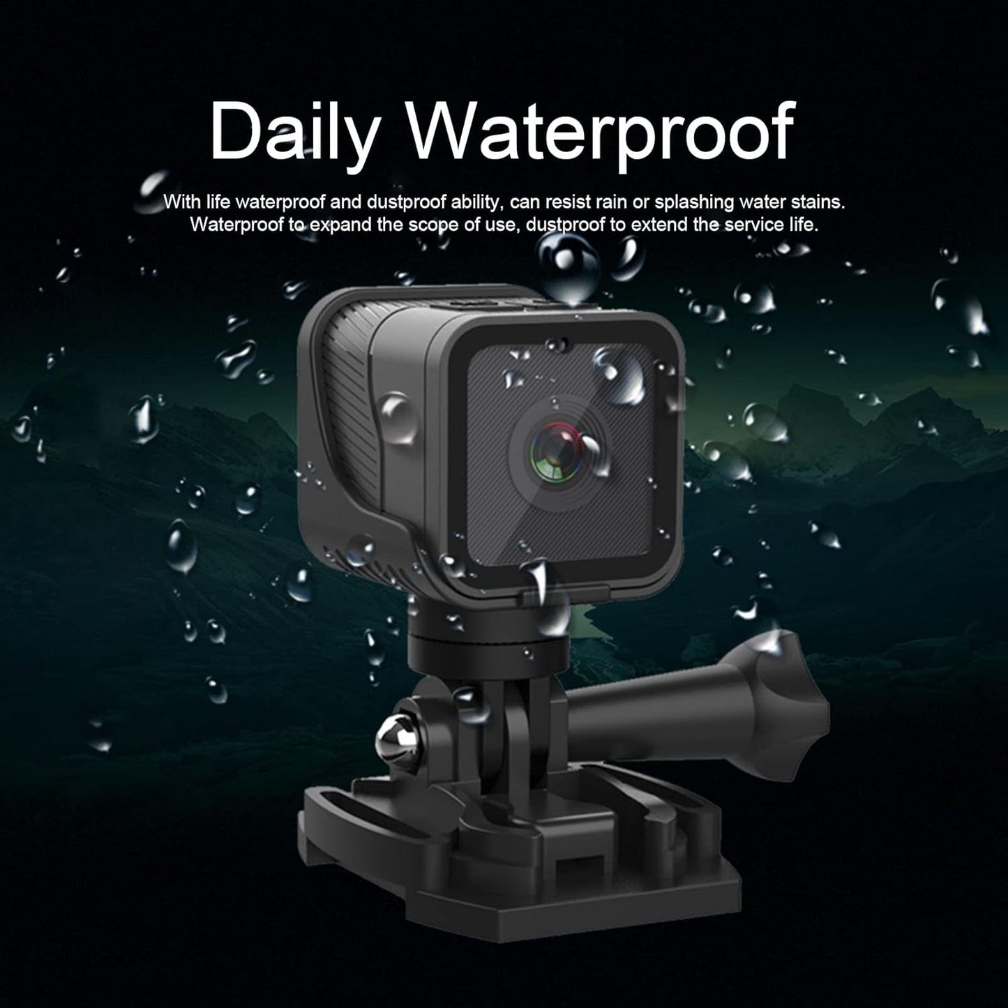 Yosoo Portable Action Camera Hotspot WiFi, 1080P HD Mini Sport Camera, Wireless Outdoor Sport Action Camera with