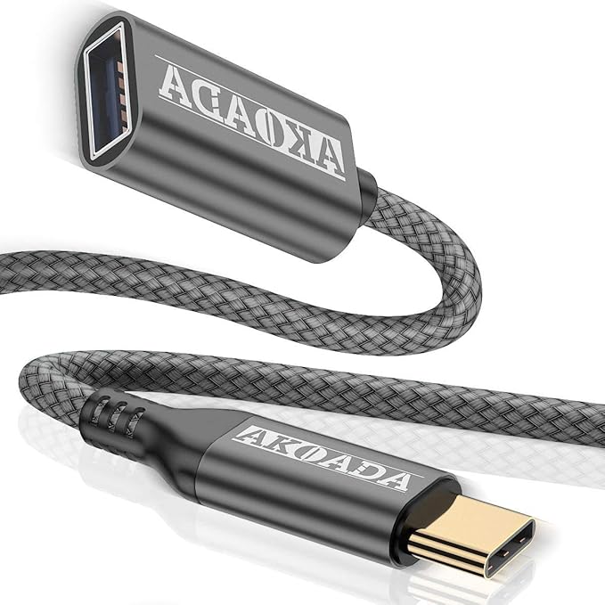 USB C to USB 3.0 Adapter (6.6ft),USB Type C Male to USB 3.0 Female OTG Cable Thunderbolt3 to USB Adapter for iPhone 17 16 15 Pro/Pro Max/Air/Plus, iPad MacBook Pro/Air 2023, Galaxy S25 24 23 22 21