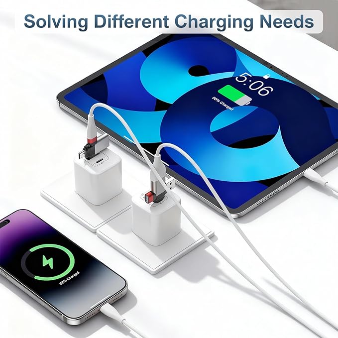 USB to USB C Adapter, USB C to A Adapter, USB a to c adapters for iPhone 17 16 15,MacBook Pro,Mac,iPad Air,Thunderbolt 4 3 Converter, 2 in 1 USB OTG Adapter (6-Pack)