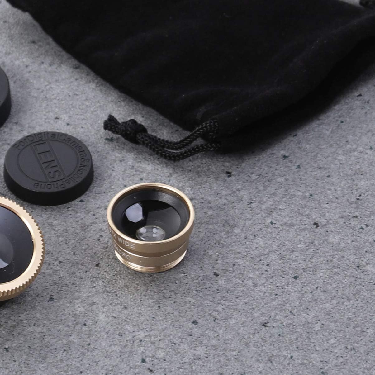 Portable Fish Kit and Mobile Accessories Macro On Camera, Universal Clip-on Lens for Phones, Wide Lens for Smartphones