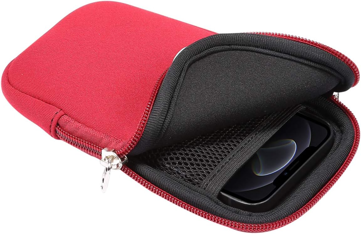 Neoprene Cell Phone Pouch, Soft Elastic Shockproof Mobile Phone Case with Necklace Lanyard for iPhone 12 Pro Max XS