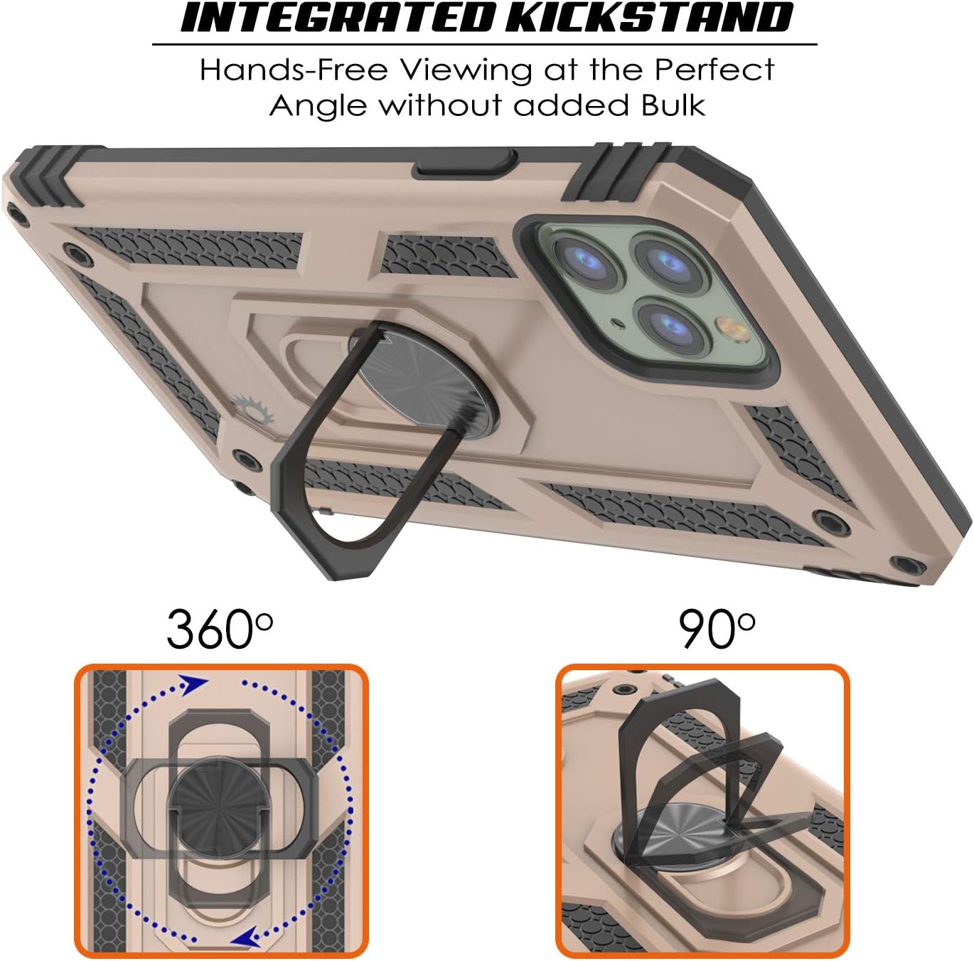 Punkcase ArmorShield Series Case for iPhone 11 Pro, Military Style Protective Dual Layer with Kickstand
