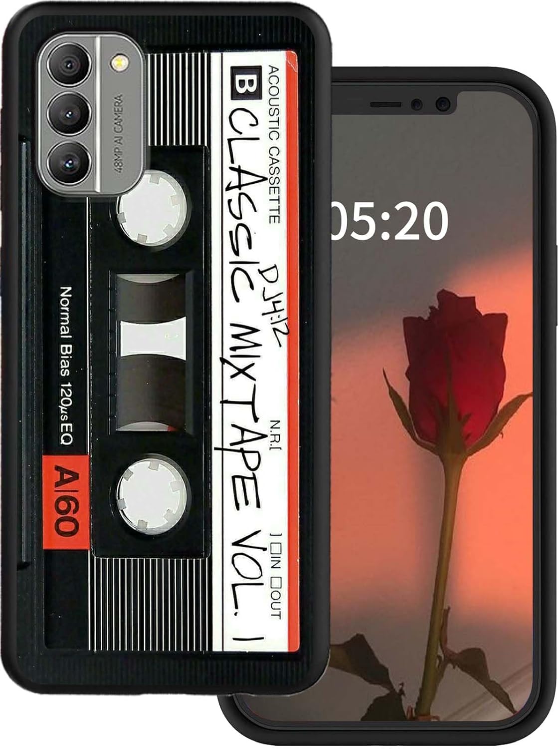 Retro Audio Cassette Pattern Case for Nokia G310 5G, Slim Soft TPU Silicone Rubber Shock-proof Cover