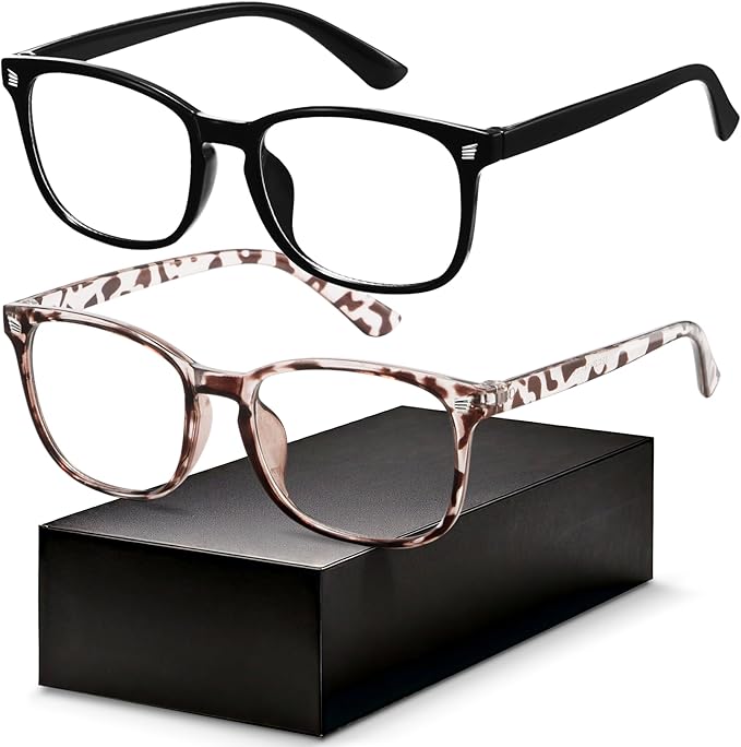 Gaoye Blue Light Glasses for Men - Blocking Square Eyeglasses, Anti UV Ray Computer Gaming Glasses Blue Blockers for Women