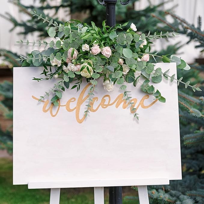 300 Pcs Eucalyptus Stems Faux Greenery Artificial Eucalyptus Leaves Eucalyptus Decor Greenery Stems Faux Greenery Branches for Wedding Centerpiece Flowers Bouquet Farmhouse Home Decor (Dark Green)