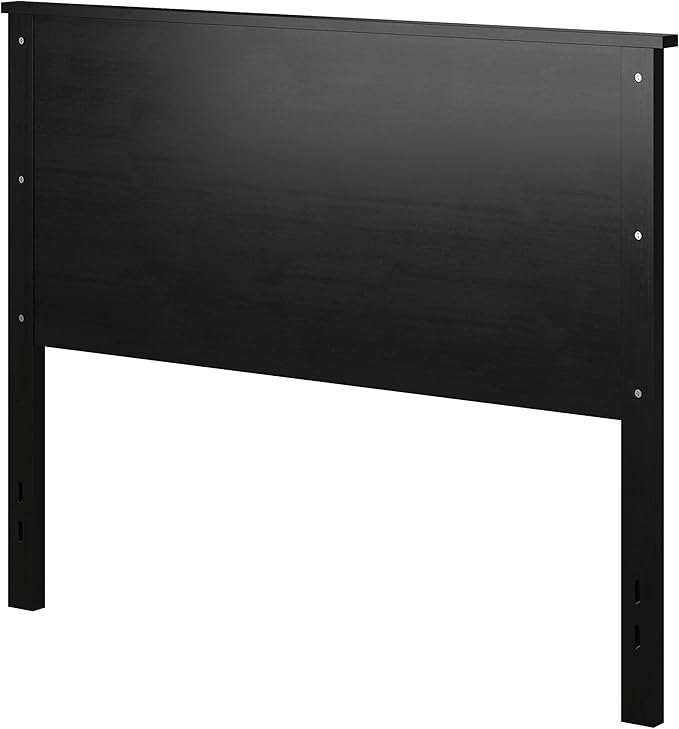 Glenwillow Home Farmhouse Style Wood Panel Headboard in Black - Full Size