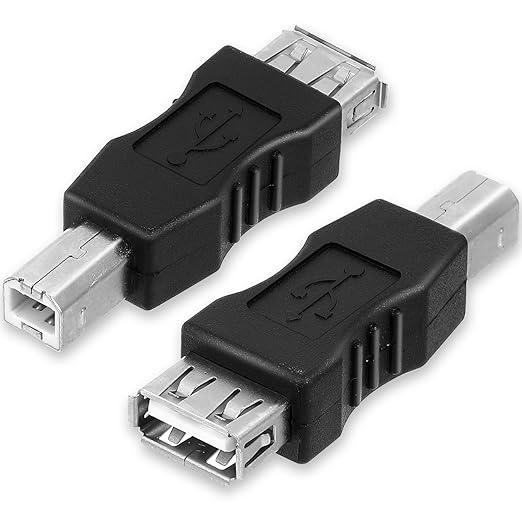 2 Pcs 2.0 A Female to USB B Male Printer Converter - USB A to B Adapter - AF/BM Adapter