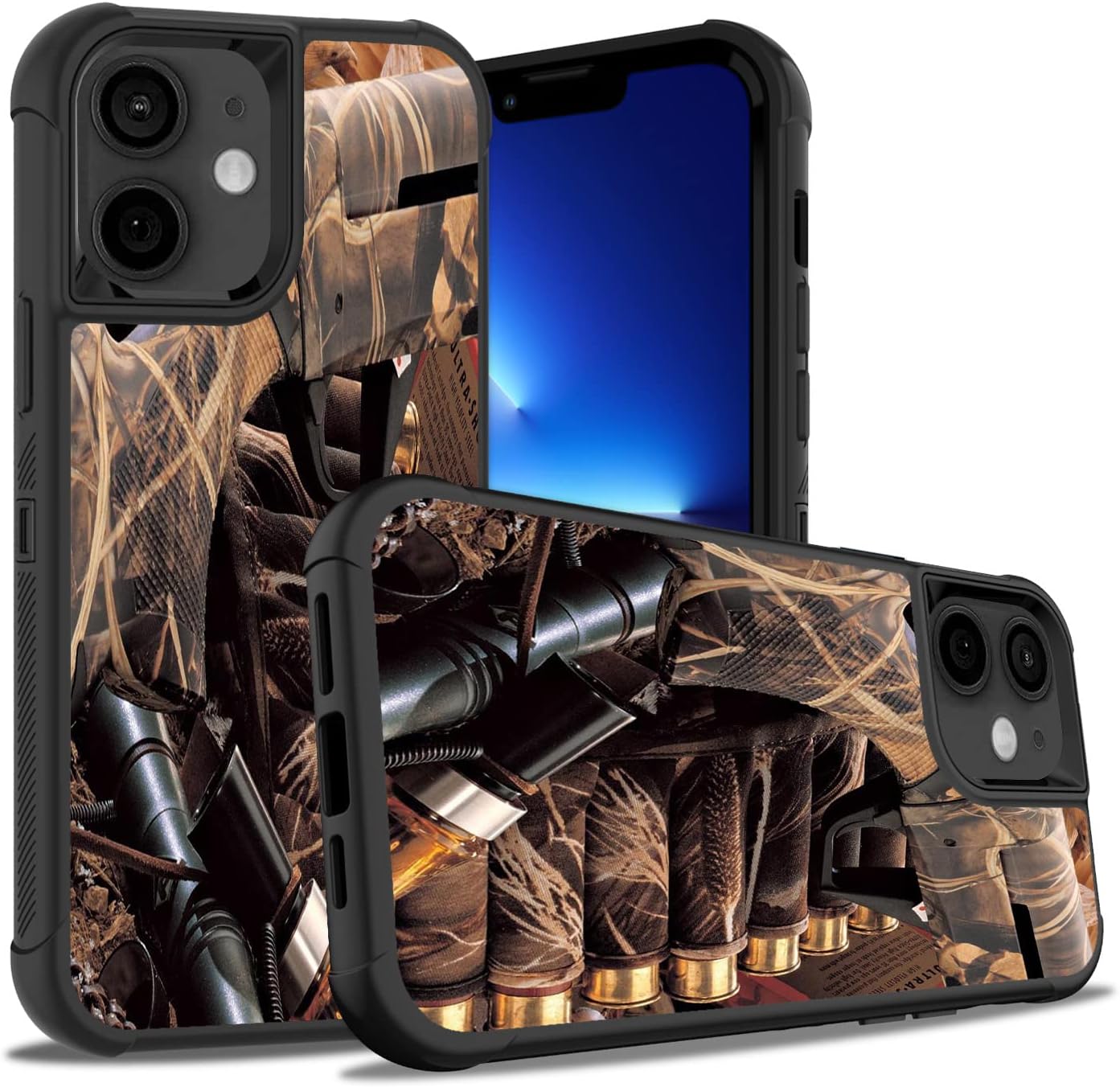 iPhone 11 Case, Duck Hunting Camouflage Heavy Duty 3 in 1 Hybrid Shockproof Protective Cover