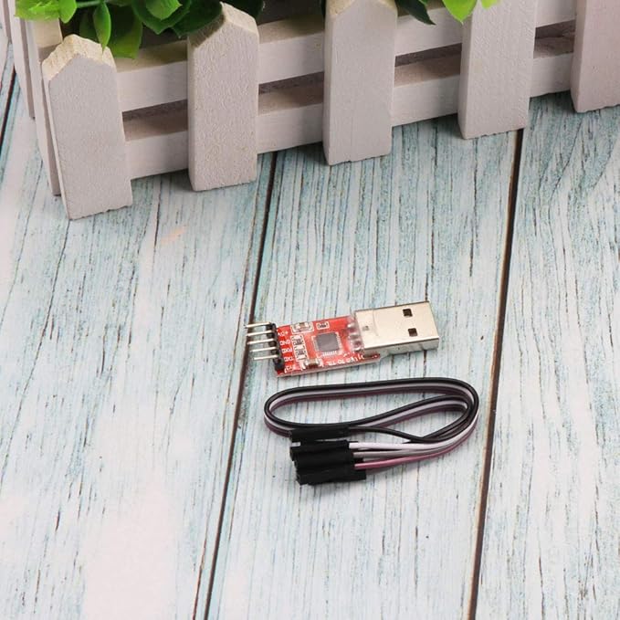 Ximimark 4Pcs USB 2.0 to TTL UART 5PIN Module Serial Converter CP2102 STC PRGMR Free Cable