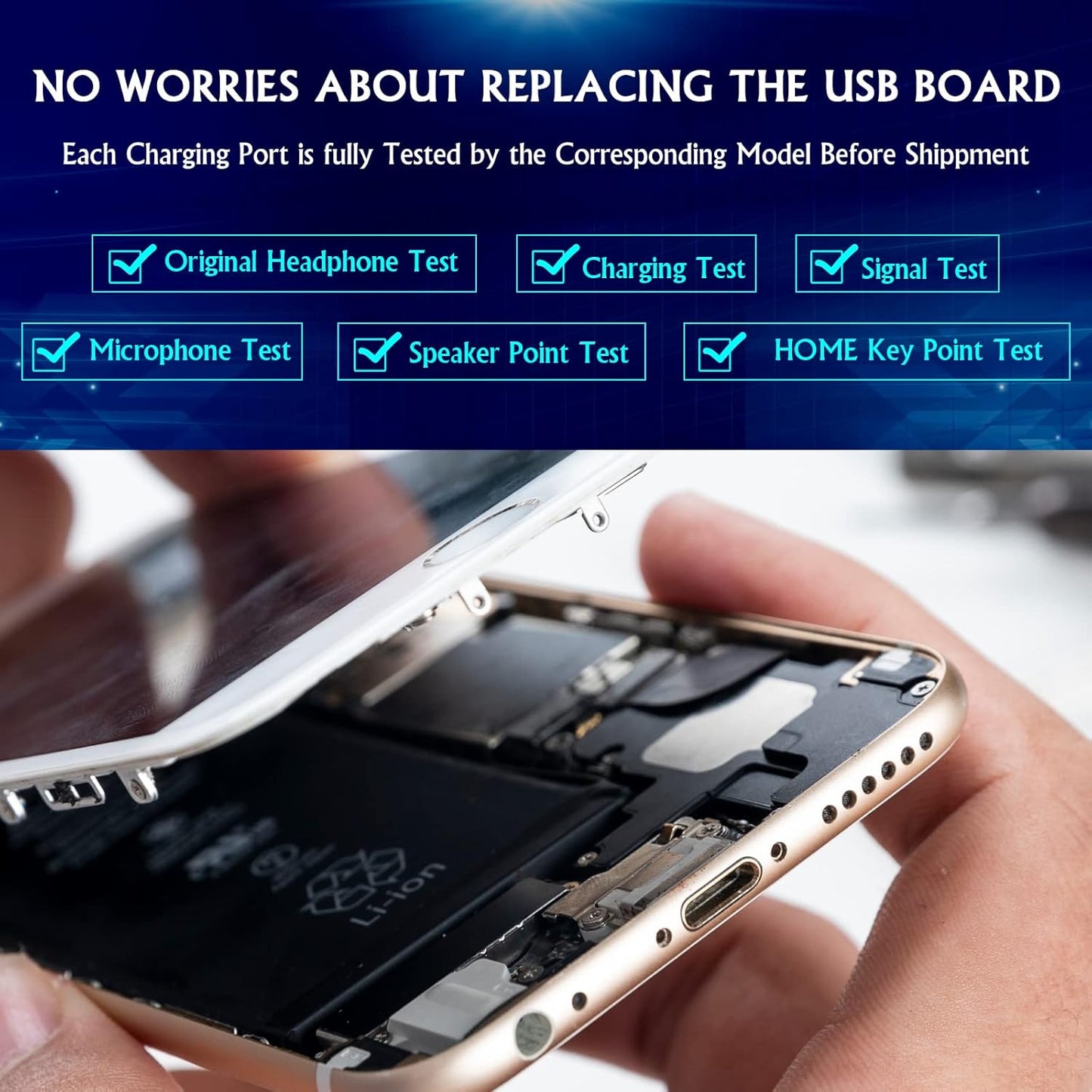Dock Connector for Samsung Galaxy A13 4G, USB Charging Port Flex Cable Replacement for A135F A315U with Tools