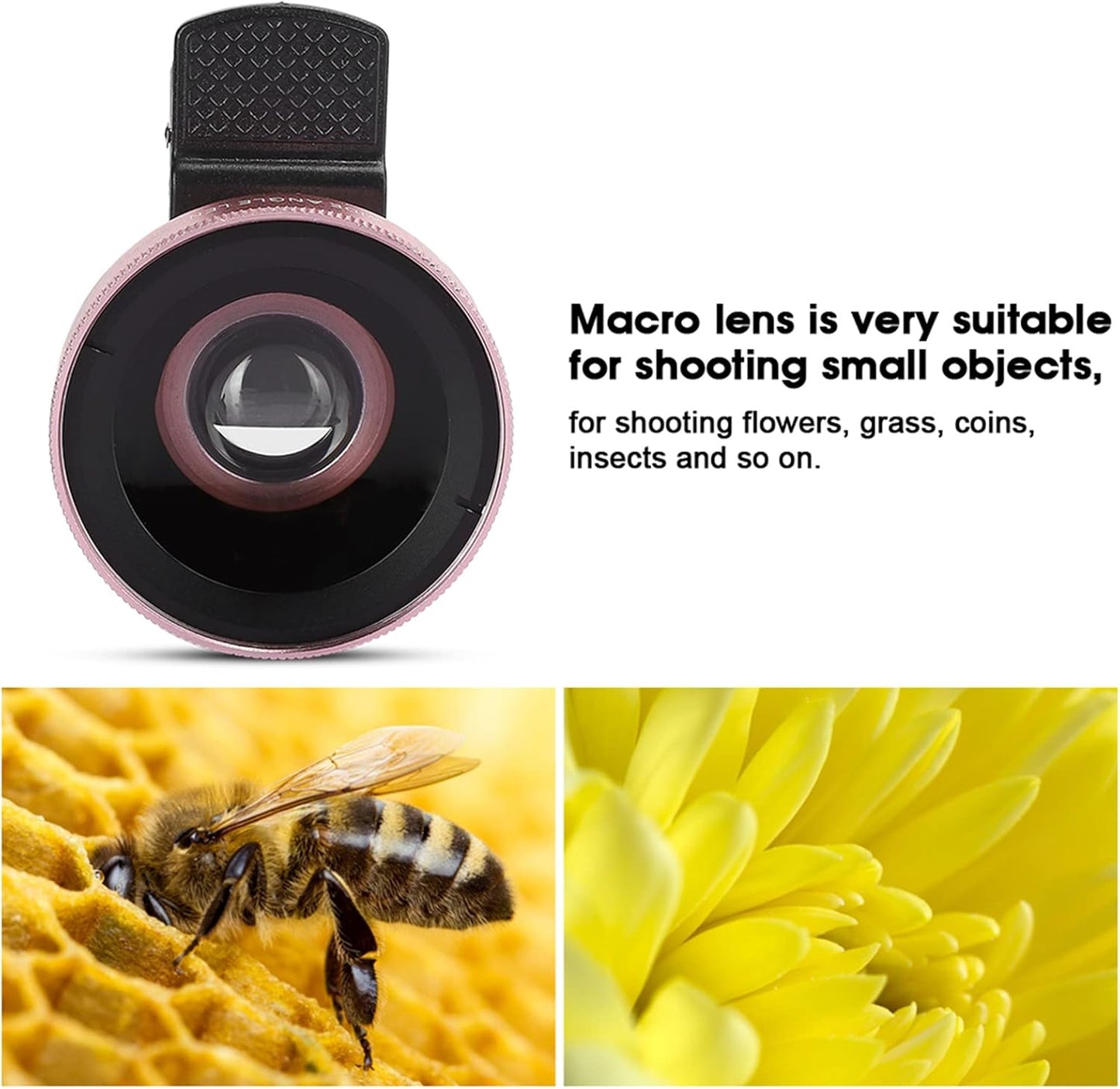 Macro and Wide Angle Lens, 2 in 1 Pro Lens Kit for Beautiful Landscapes
