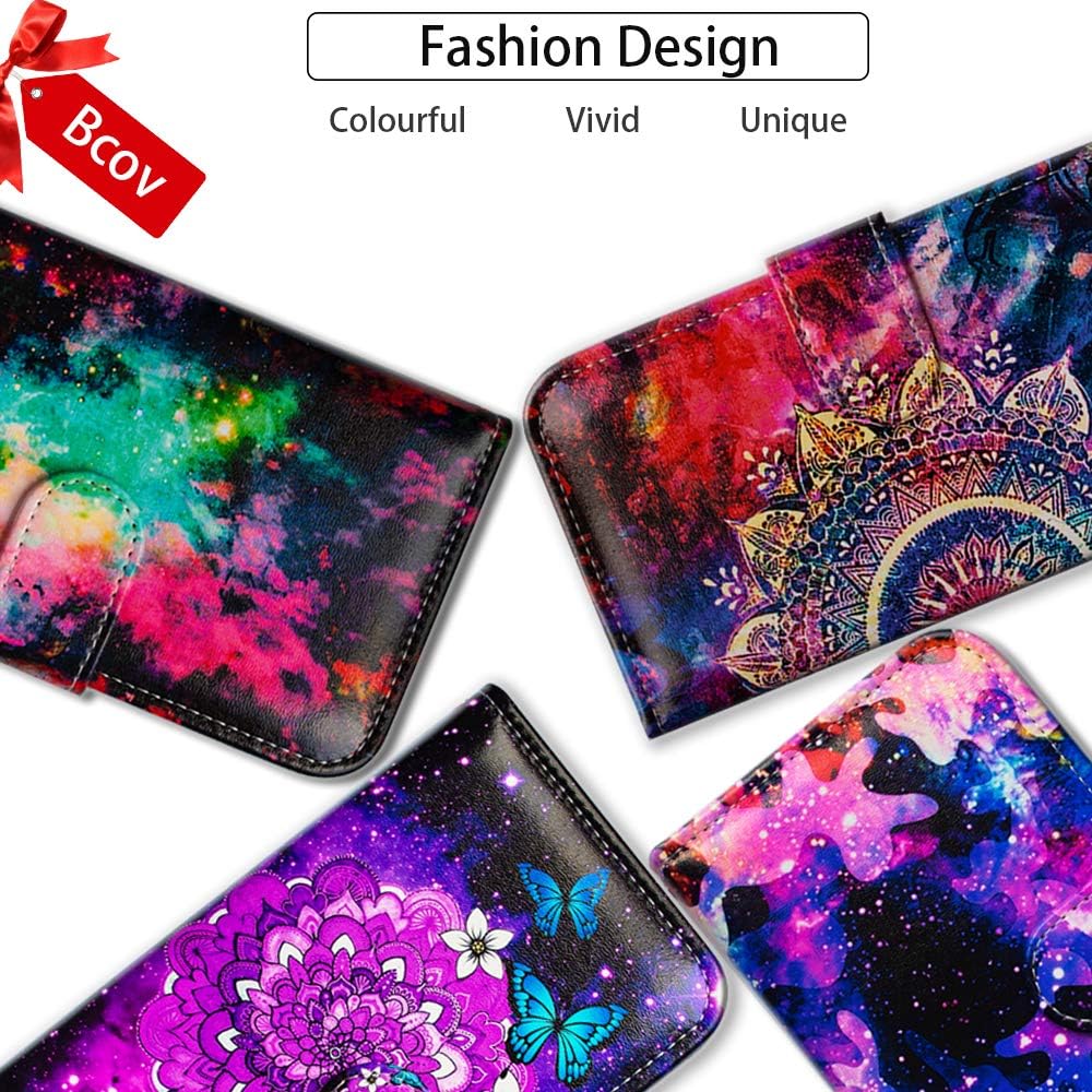 Samsung Galaxy Note 20 Ultra 5G Leather Flip Case, Colorful Dragonfly with Card Slot, Kickstand, Magnetic