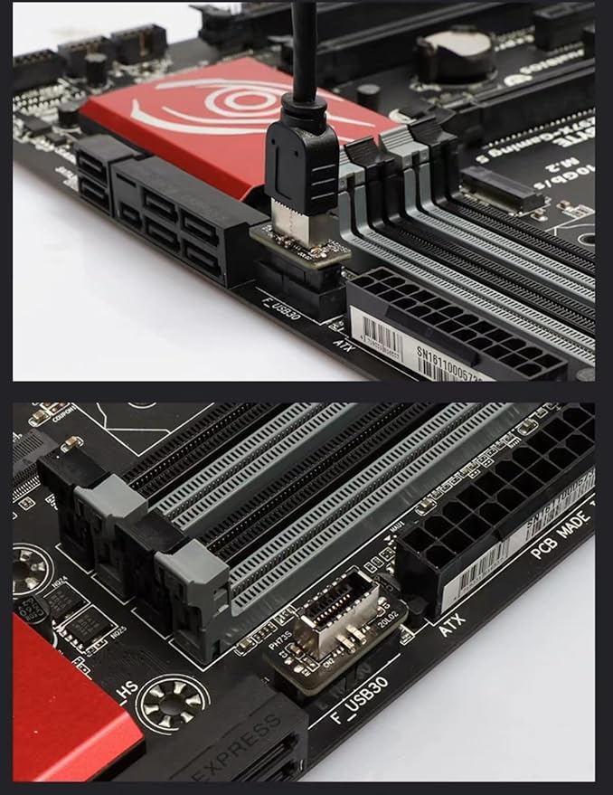 USB Front Panel Adapter USB 3.0 Front 19PIN to 3.1 Type C Front Panel Header Type E Adapter 20 to 19 Pin Expansion Card