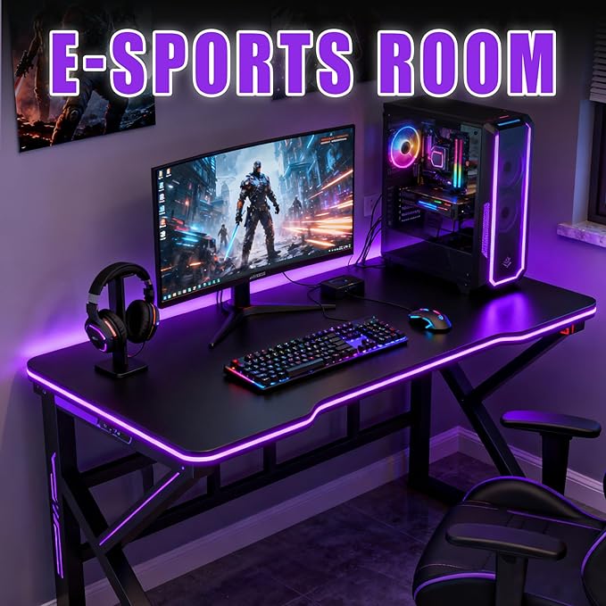 RadiantFlux Purple Light Strip, 30Ft Flexible LED Purple Light with kit, 540 lamp Beads, 24V LED Light, Non-Waterproof for Indoor Fluorescent Dance Party, Stage, Birthday, Wedding, Dark Party