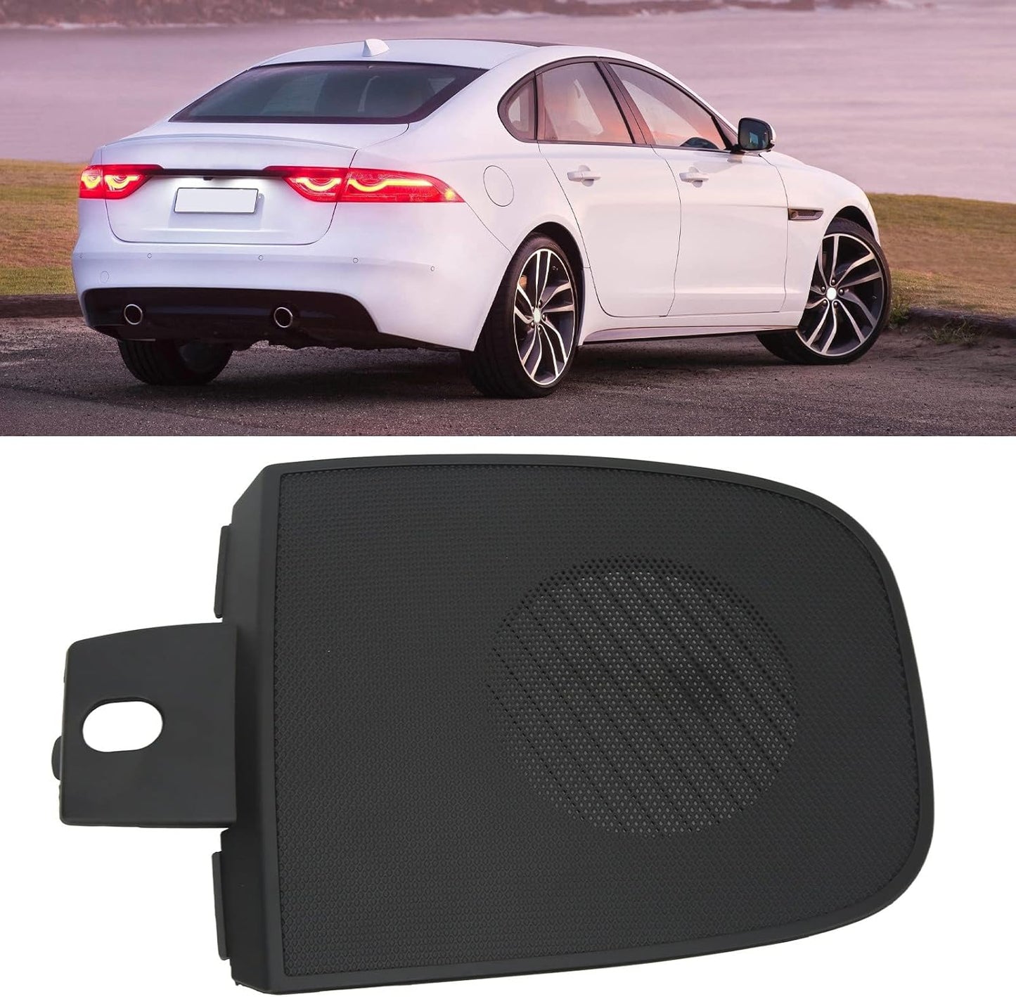 XF Dash Top Speaker Cover Grey, Replacement for 2008-2016 Instrument Panel Center Speaker Grille C2Z1835LEG C2Z1835AMS