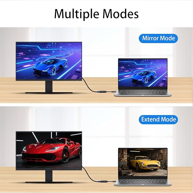 HDMI to VGA Adapter, 2-Pack Gold-Plated Female Converter for Laptop, Desktop, PC, Monitor, Projector, HDTV, Xbox, 1080P HD Resolution
