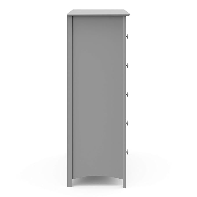 Storkcraft Kenton 5 Drawer Dresser (Pebble Gray) – GREENGUARD Gold Certified, Dresser for Kids Bedroom, Includes Safety-Focused Interlocking Drawer System