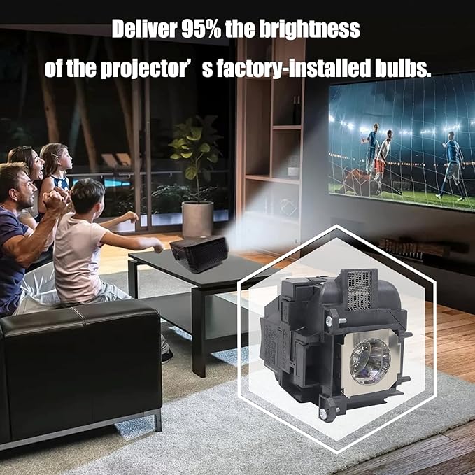 ELPLP78/V13H010L78 Replacement Projector Lamp with Housing for Epson PowerLite Home Cinema 2000/2030/2040/2045, 730HD/740HD, EX7230/EX7235/EX5220/EX3220 - High Brightness Bulb