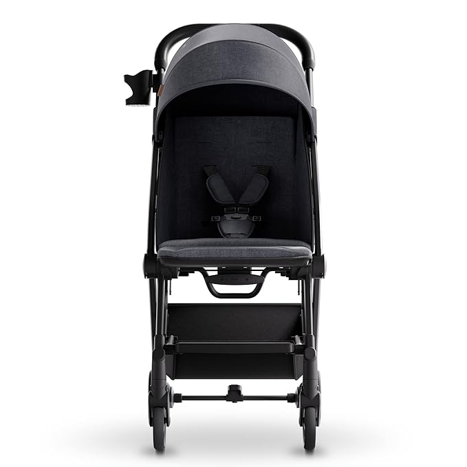 Mompush Lithe V2 Lightweight Travel Stroller, Compact Foldable Baby Stroller with Travel Bag, One-Hand Fold Stroller, Snack Tray, Mechanical Recline Seat, Airplane-Ready, Organizer & Rain Cover