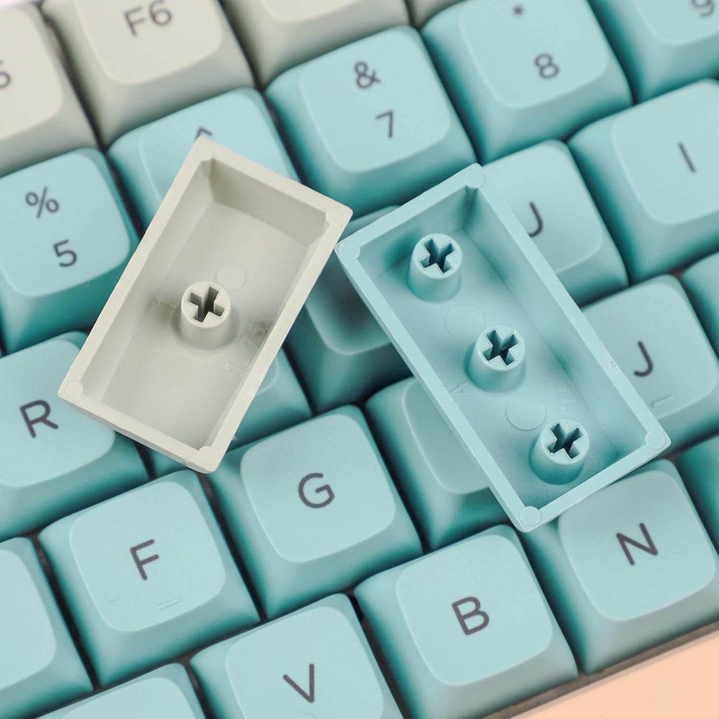 YMDK Banyan Keycaps 126 Key Dye Sub ZDA PBT Keycap, Similar to XDA for MX Keyboard 104 87 GK61 96 84