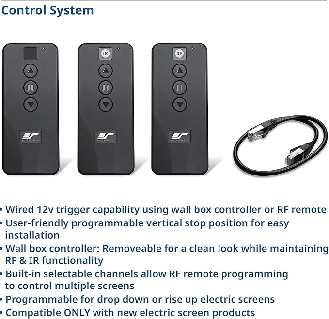 Elite Screens VMAX 3 Series, 135-INCH 16:9 Wall Ceiling Electric Motorized Drop Down Projection Projector Screen, VMAX135UWH3
