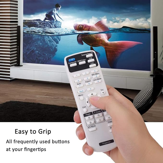 Projector Remote Control for Epson 2181788 PowerLite 585W 575W 535W 108 109W 530 570 580 1930 1935 Home Cinema 1060 1040 660 BrightLink 585Wi 575Wi S39 VS250 VS350 VS230 VS330 EX5230 Remote