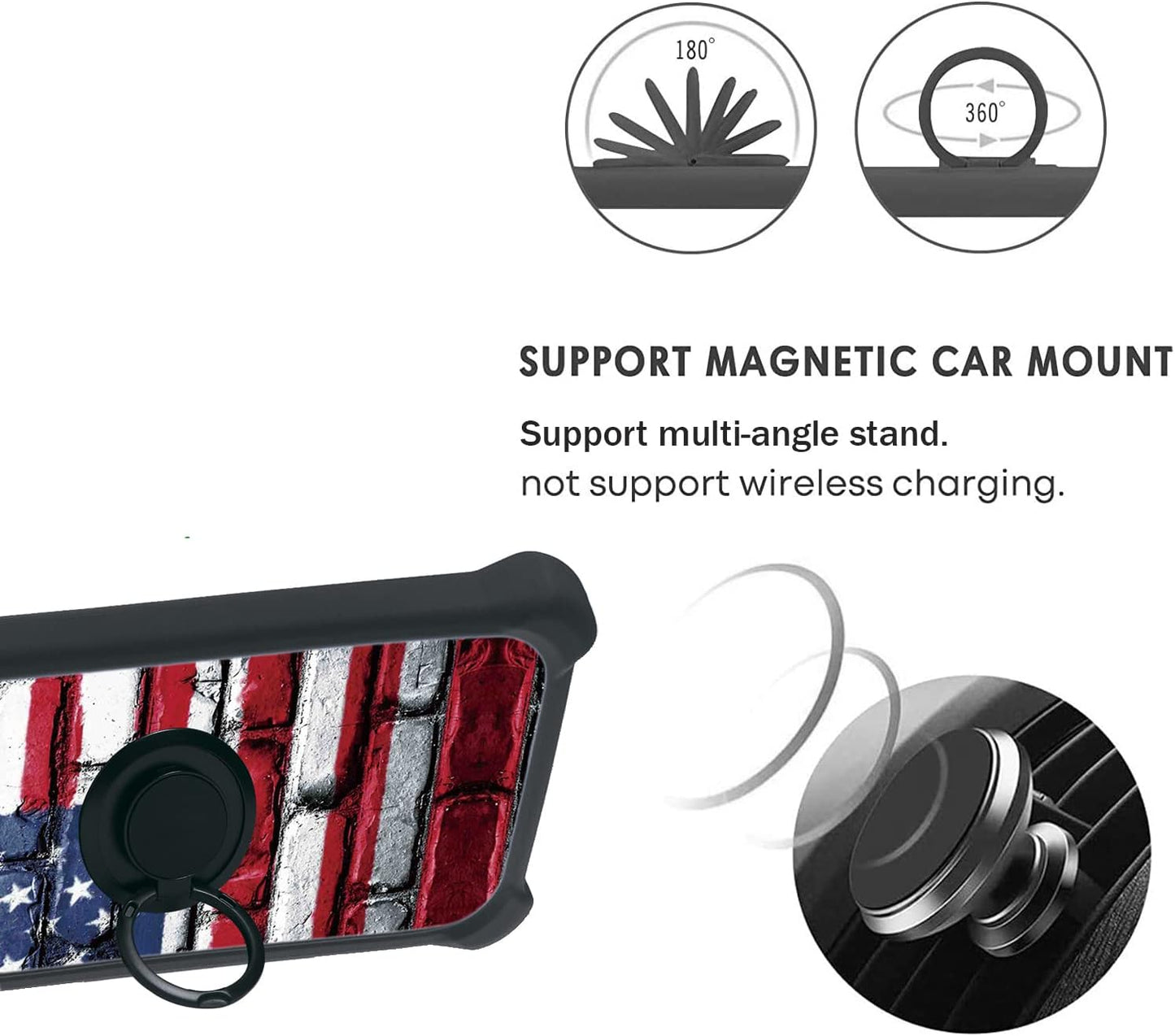 jioeuinly Revvl V+Plus 5G Case with Tempered Glass Screen Protector, Luminous Effect - YGH-GQ