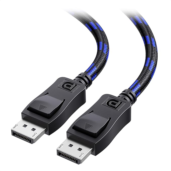 [VESA Certified] Cable Matters 9.8 ft 32.4Gbps Braided DisplayPort Cable 1.4, 8K 60Hz / 4K 240Hz DisplayPort 1.4 Cable with FreeSync, G-SYNC and HDR for Gaming Monitor, PC, RTX 4080/4090, RX 6800/6900