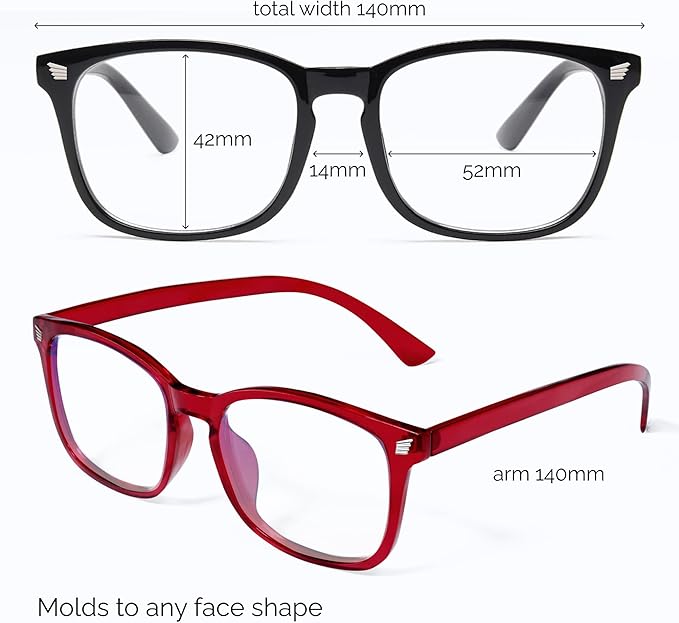 livho High Tech Blue Light Glasses - Advanced Blue Light Blocking Computer Glasses - Screen Fatigue & UV Protection
