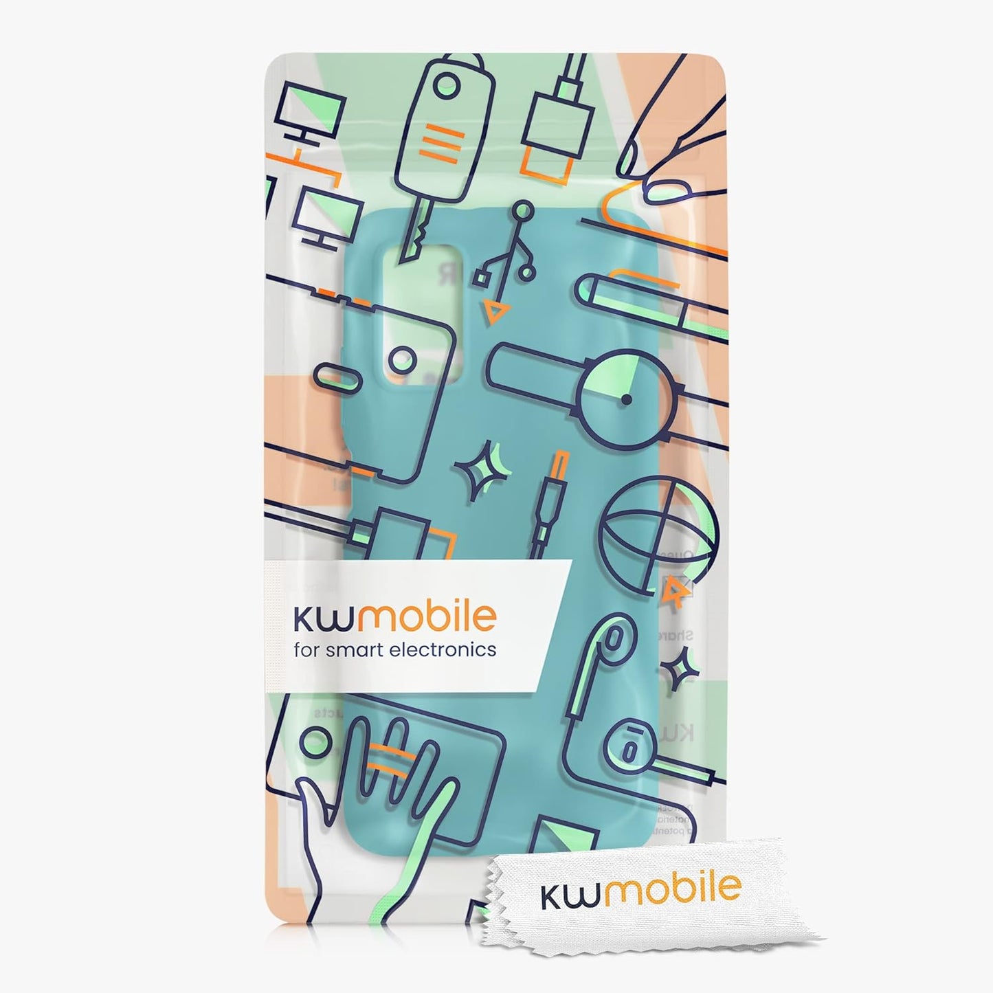 kwmobile Case for Xiaomi Redmi 9T - Soft Slim Protective TPU Silicone Cover, Teal Matte