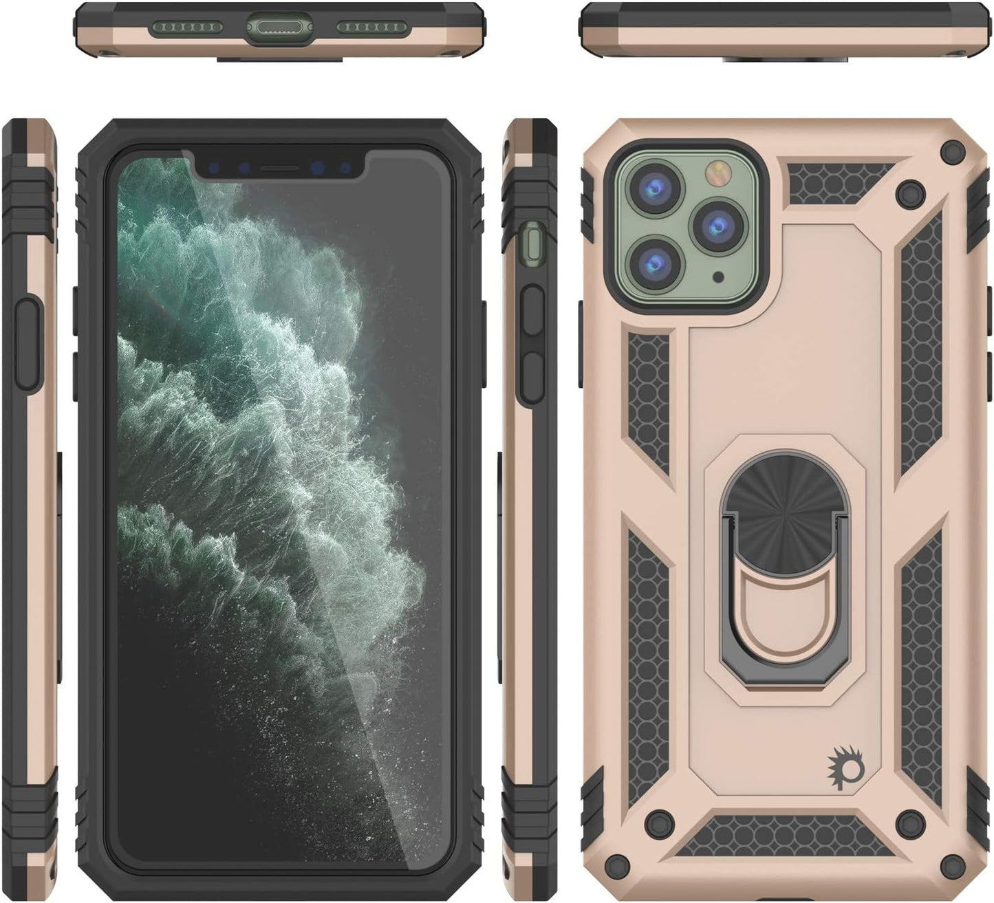 Punkcase ArmorShield Series Case for iPhone 11 Pro, Military Style Protective Dual Layer with Kickstand