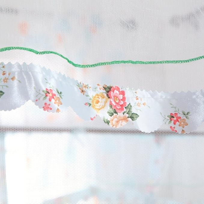 Canopy Bed Curtains Queen - 4 Corner Post Canopy for Bed, Bed Canopy for Adults, Bedroom Decor (Queen Size, Light Blue)
