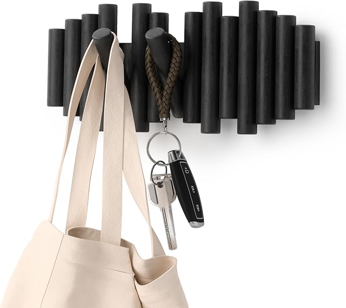 Umbra Picket Rail Hook for Entryways, Black