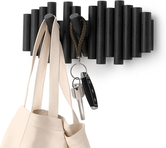 Umbra Picket Rail Hook for Entryways, Black