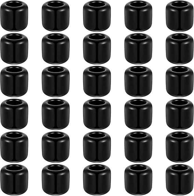Suclain 20 Pieces 0.7 Inch Chime Candle Holder Small Candle Holders Ceramic Holder for Rituals, Spells, Vigil, Altar, Witchcraft, Wiccan Supplies(Black)