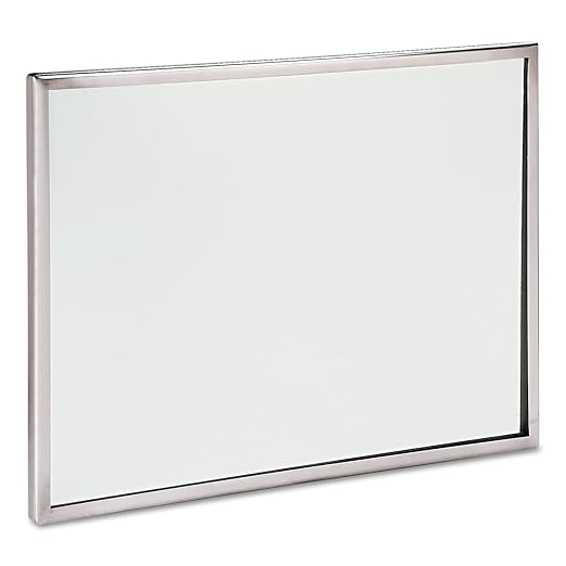 See All FR1824 Lavatory Mirror, Stainless Steel, Silver, 18" x 24"
